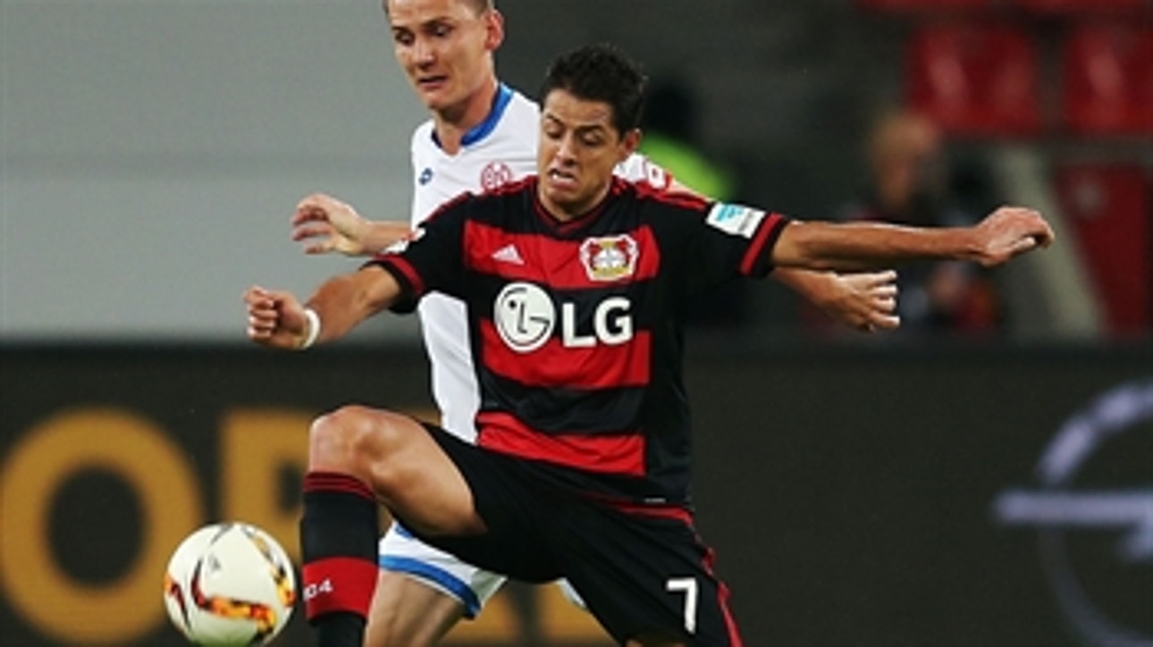 Chicharito's first Bundesliga goal gives Bayer Leverkusen 1-0 lead - 2015-16 Bundesliga Highlights