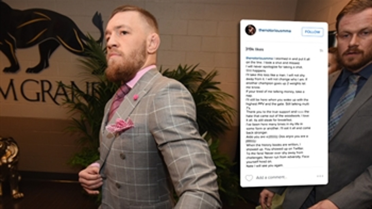 Conor McGregor had some choice words for his critics after his loss to Nate Diaz