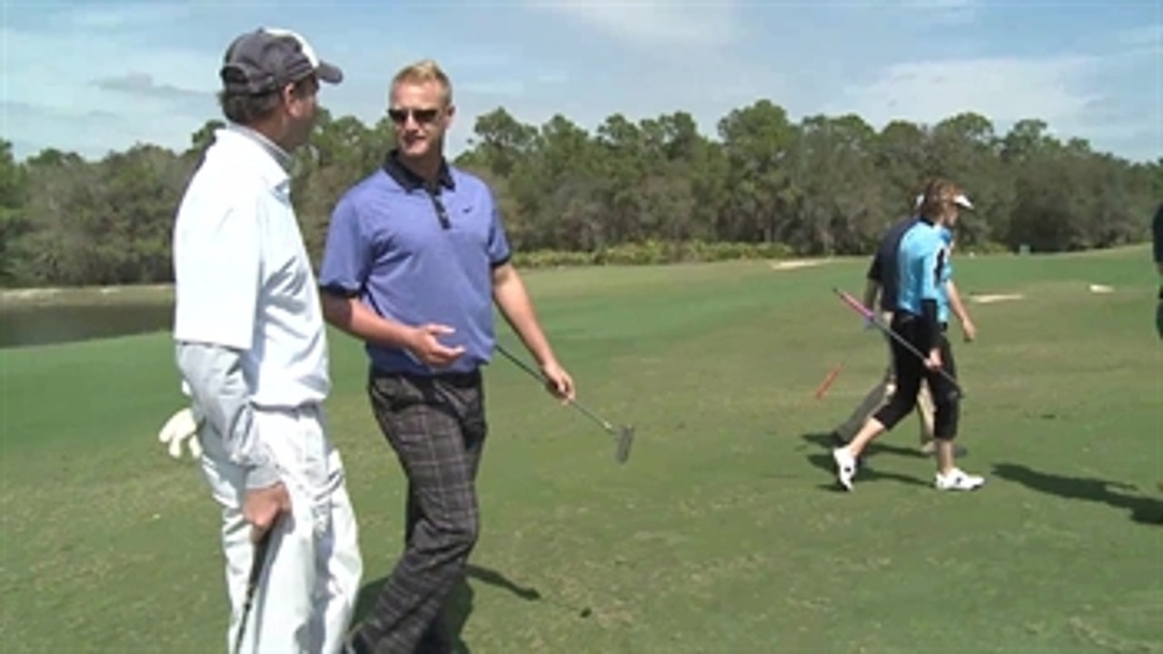 Alex Cobb mic'd up at charity golf tournament