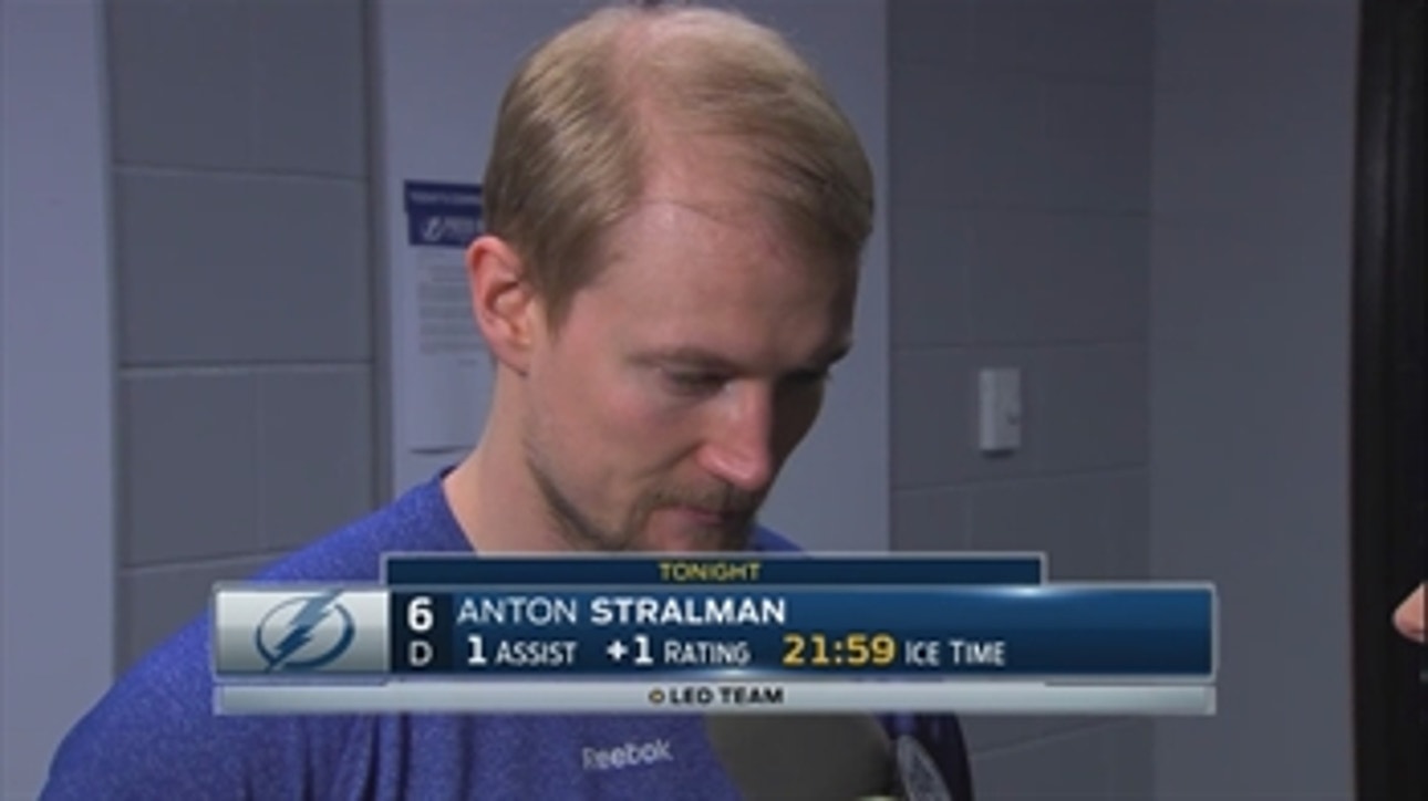 Anton Stralman: 'I think we took over the game in the second'