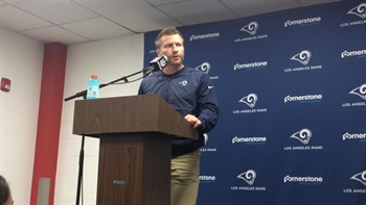 Sean McVay excited, but exhausted after highest scoring MNF game ever