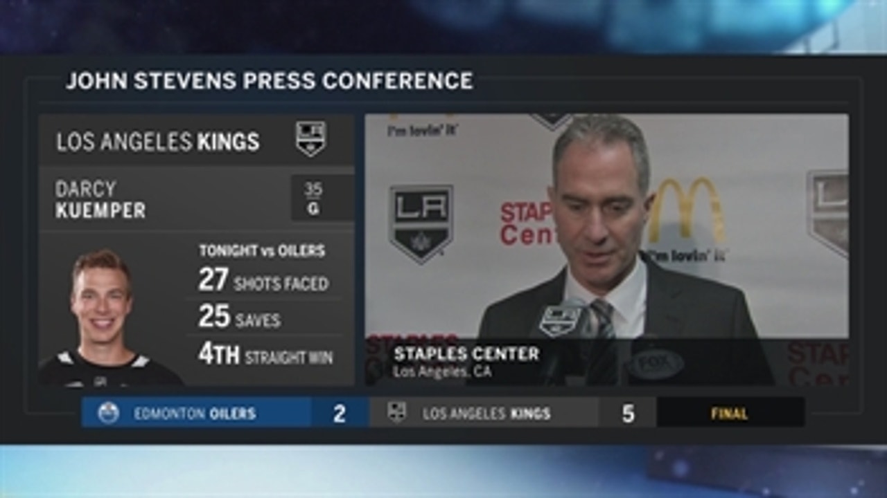 LA Kings Live: Coach Stevens 'The game had a lot of different personalities