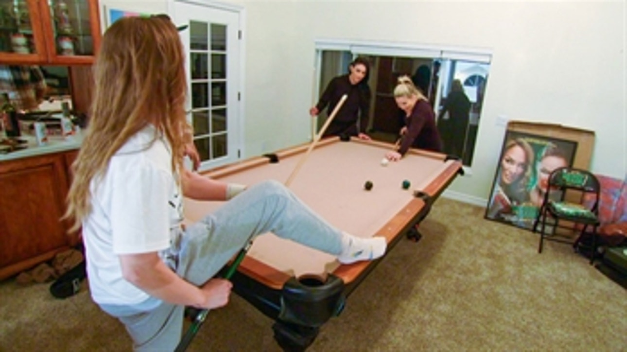 Ronda Rousey, Sonya Deville and Natalya play a high-stakes game of pool: Total Divas Preview Clip, Nov. 6, 2019