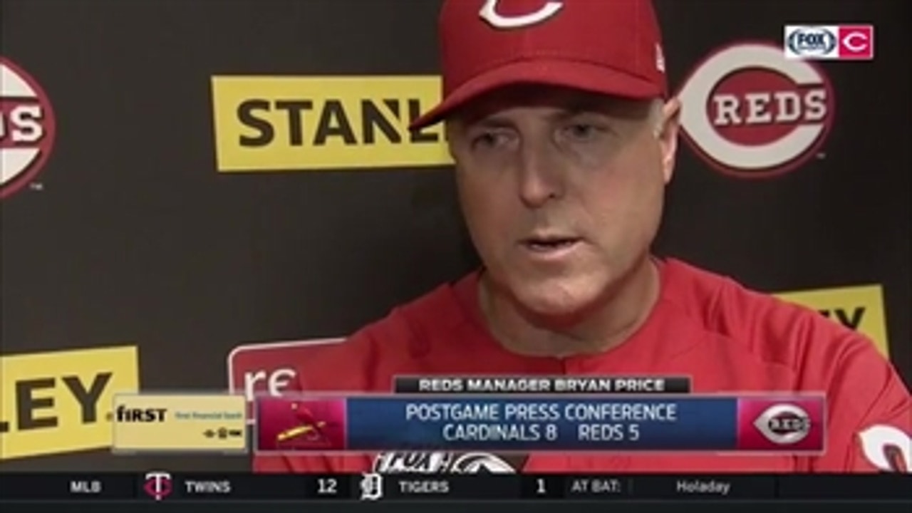 Bryan Price on pulling Homer Bailey after four 'labor-intensive' innings