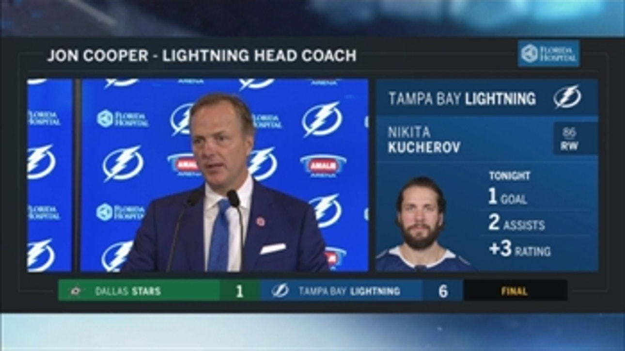 Jon Cooper: Our penalty kill really helped us tonight
