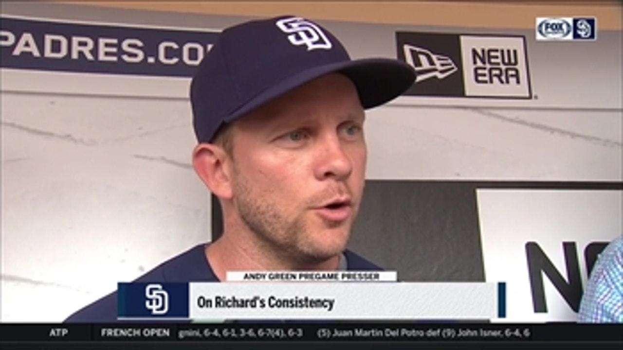 Manager Andy Green talks about Villanueva's recovery, facing the Braves