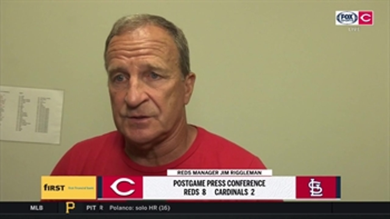 Jim Riggleman doesn't care how long games last as long as the Reds win