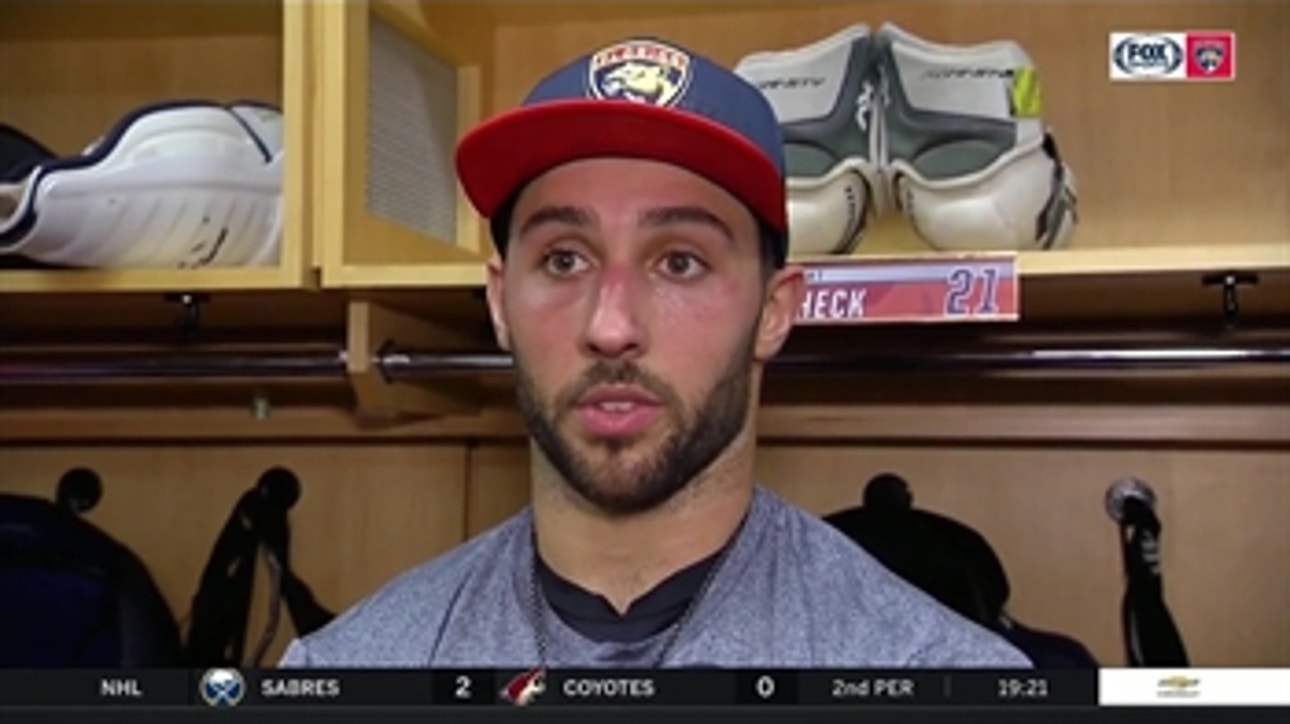 Vincent Trocheck says Panthers playing 'pretty good hockey' but giving up too many quality chances