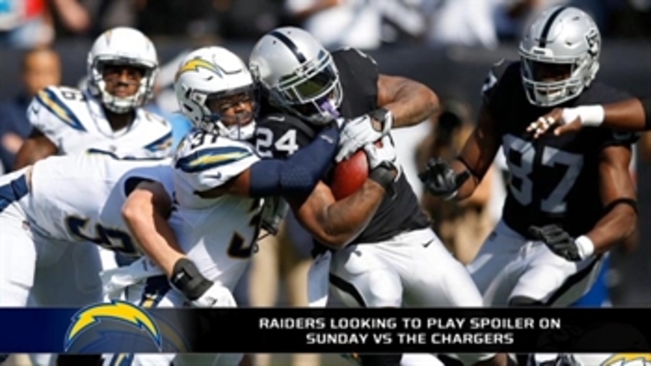 The Chargers host the Raiders with playoff hopes still alive