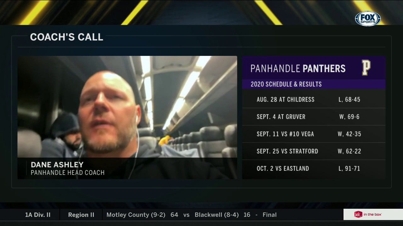 PANHANDLE Head Coach Dane Ashley on the Win | High School Scoreboard Live