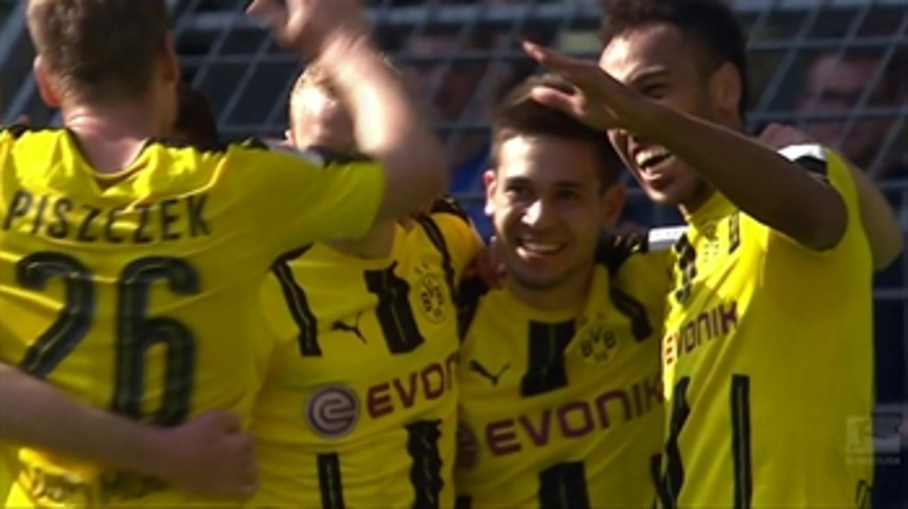 Aubameyang gets 28th goal of season ' 2016-17 Bundesliga Highlights