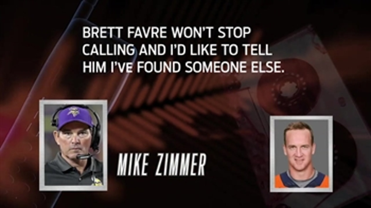Mike Zimmer asks Peyton Manning to play for the Vikings