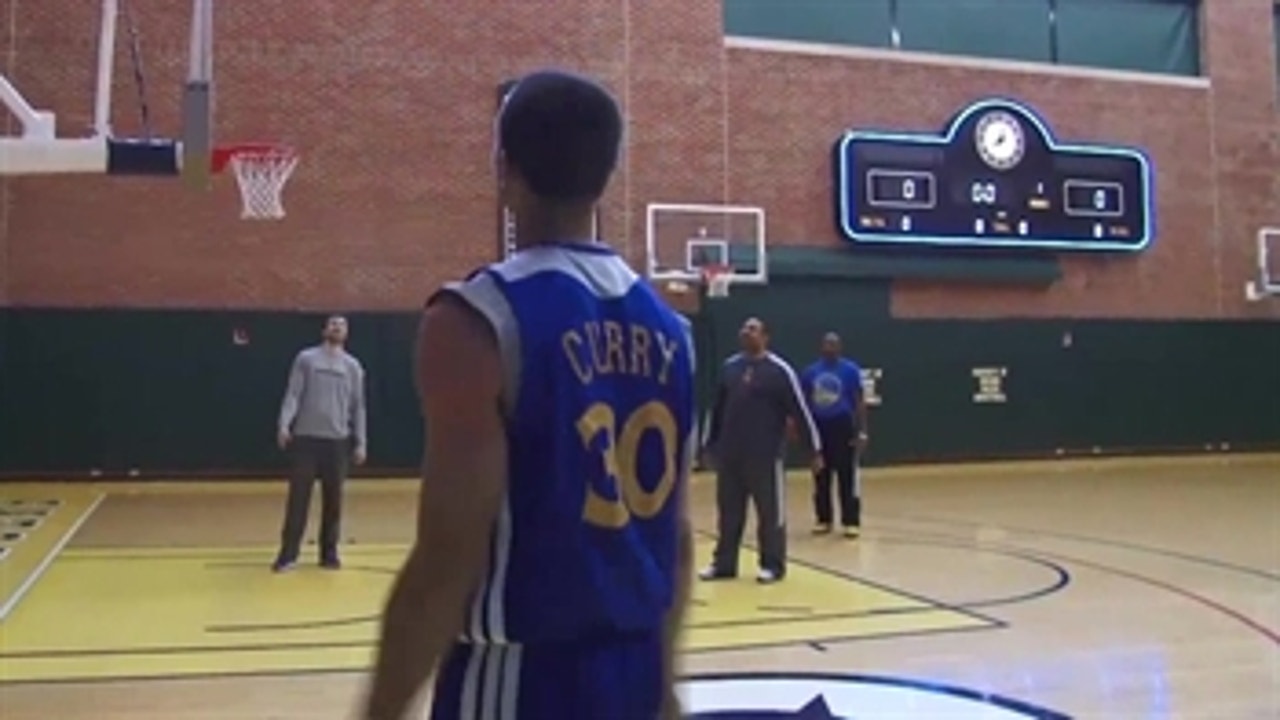 Mark Jackson beats Steph Curry in 3-point contest