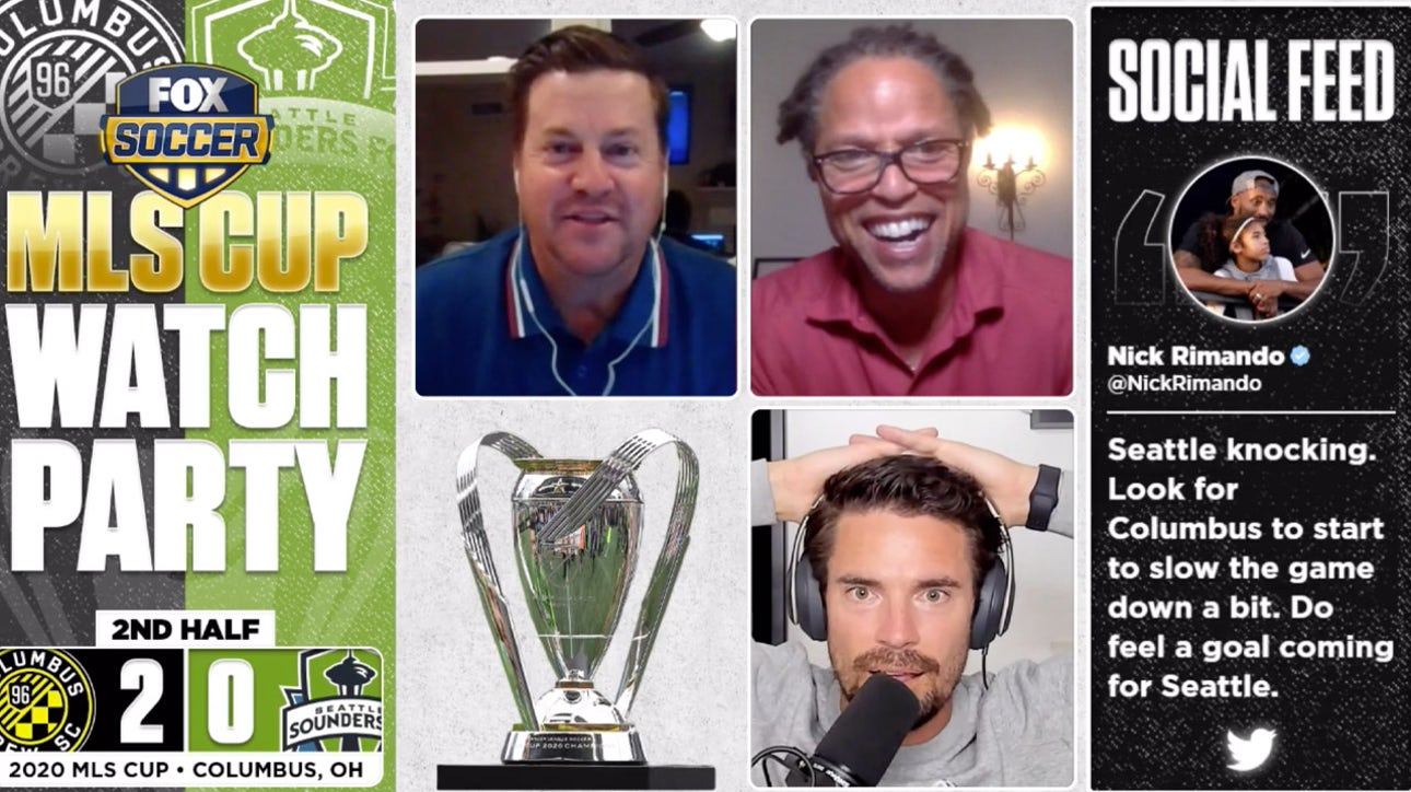 MLS Cup Watch Party react to Columbus Crew FC's 3rd goal of the night