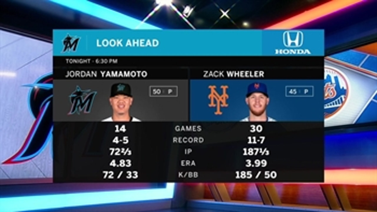Jordan Yamamoto, Marlins go for series split vs. Mets