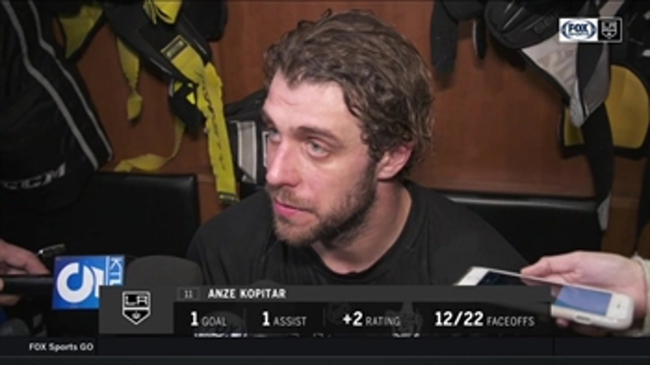 Disappointed Anze Kopitar: LA Kings are 'down not out'