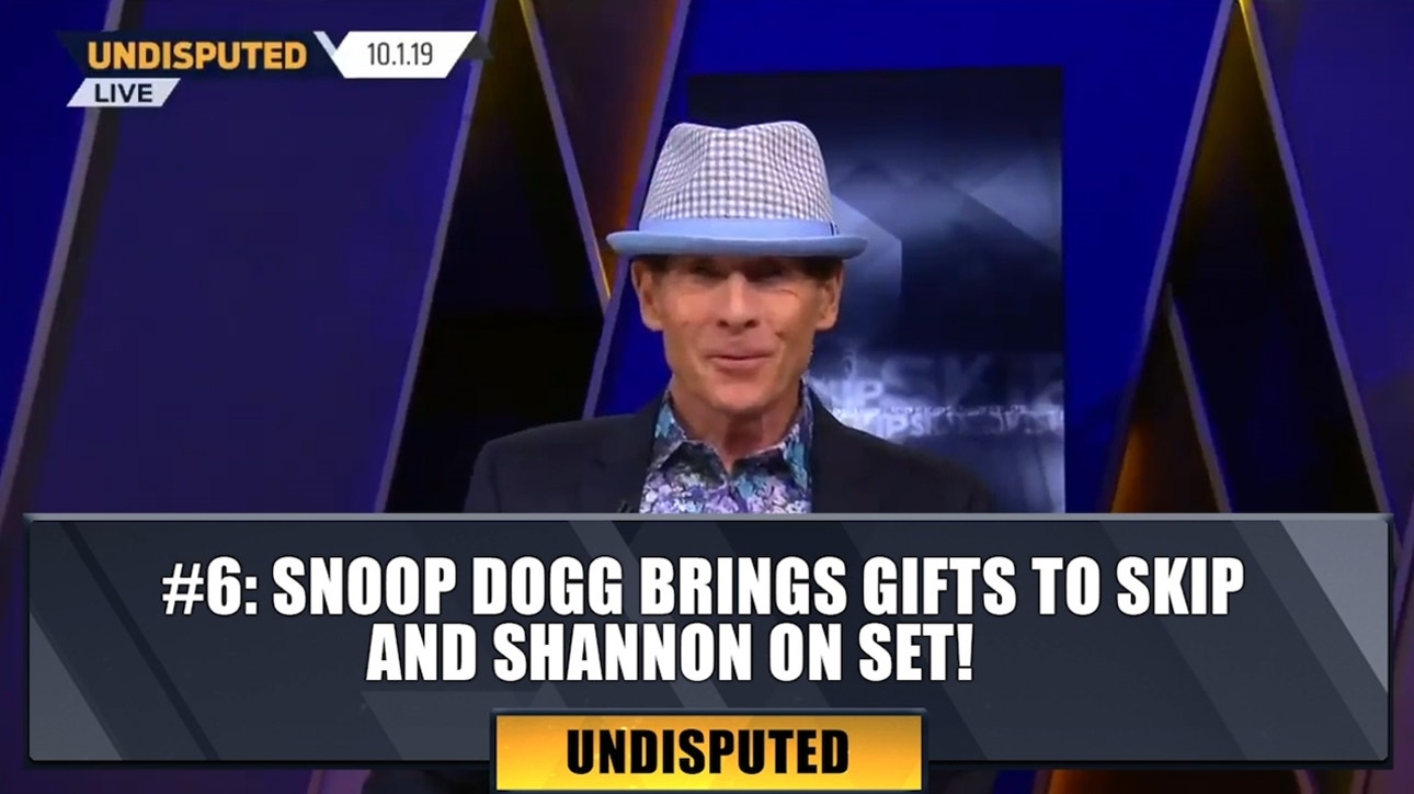 #6: Snoop Dogg brings gifts to Skip and Shannon on set! | Top 10 moments of the Year
