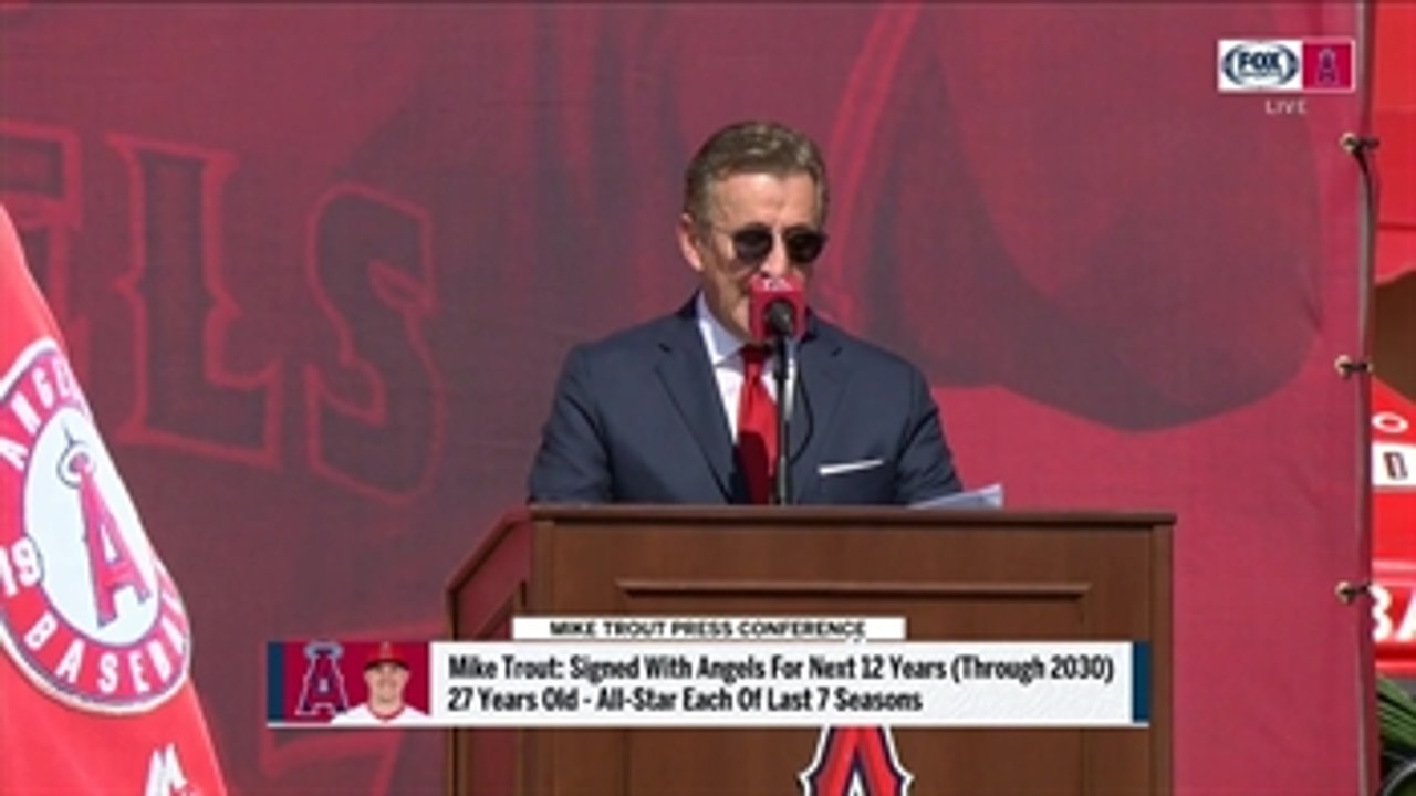 Angels owner Arte Moreno excited to have Mike Trout still around