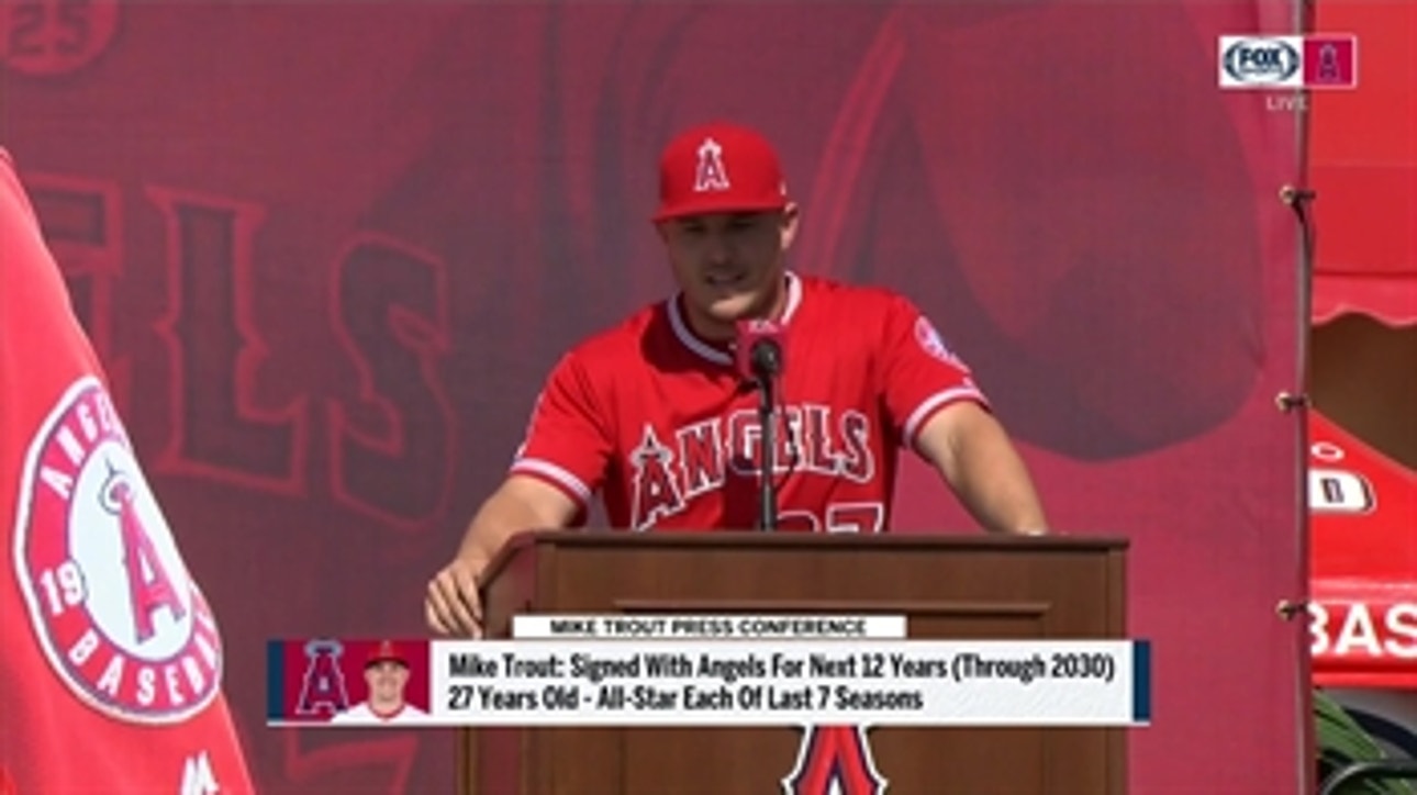 Mike Trout is an Angel for life