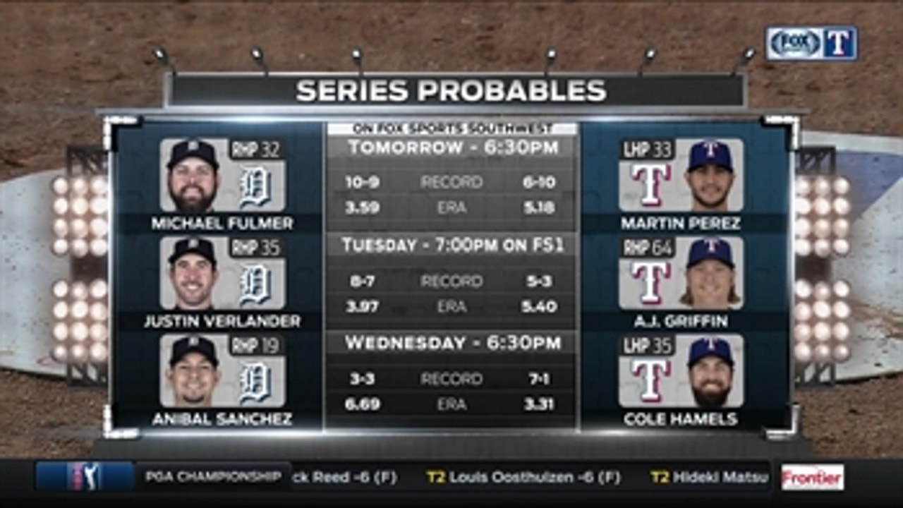 Series probables vs. Detroit ' Rangers Live