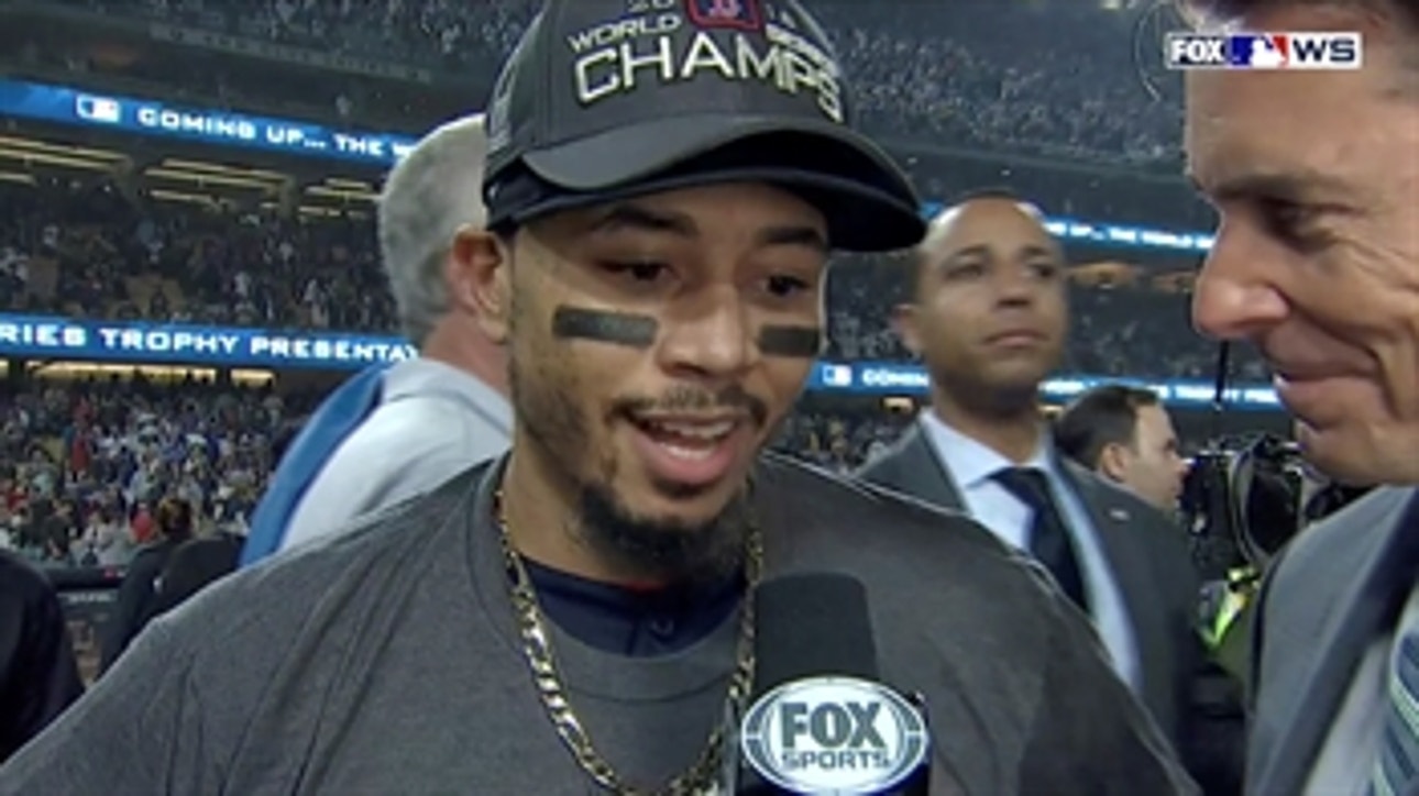 Mookie Betts tells Tom Verducci it's a 'dream come true' to be crowned World Series Champion