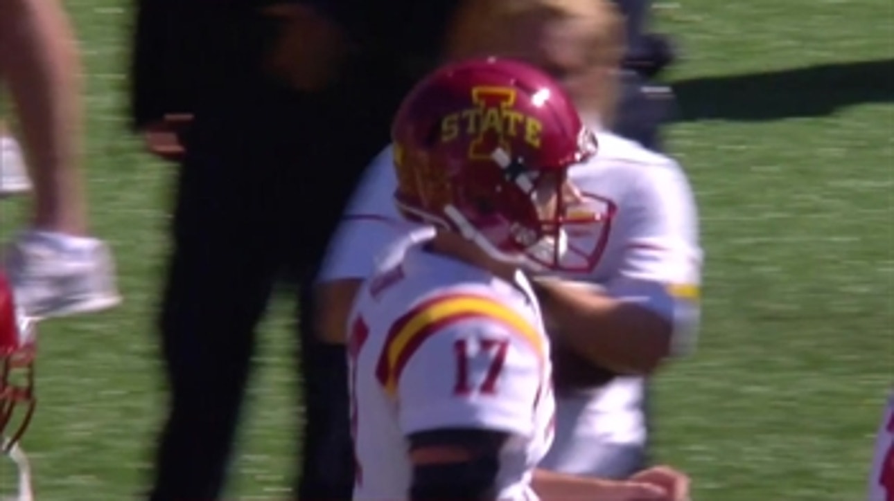 Iowa State extends lead to 24-6 on Kyle Kempt's 3rd TD pass of the first half