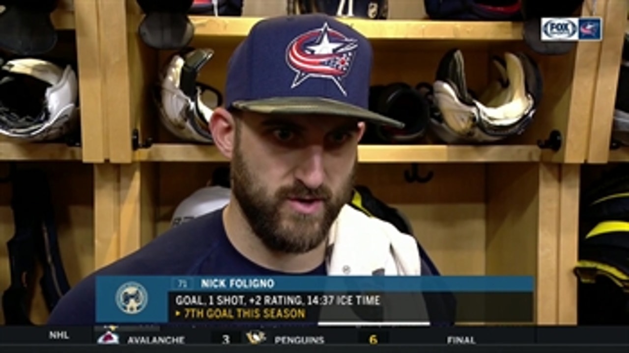Nick Foligno expects a bounce-back effort after 'fluky' defensive performance