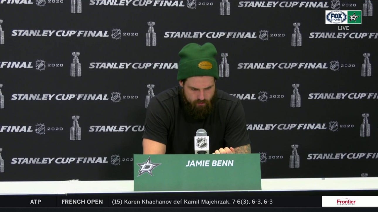 An Emotional Jamie Benn after the Stars Lose in Game 6 to the Lightning