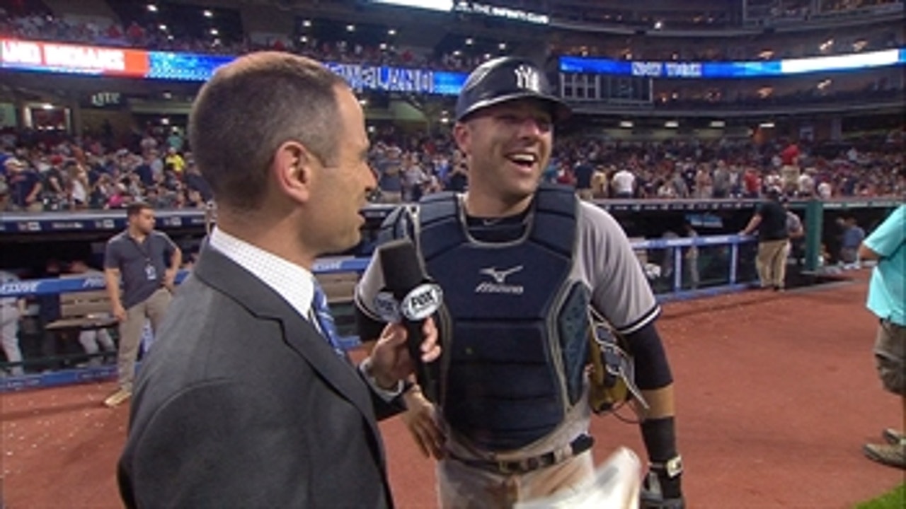 JP Morosi catches up with Austin Romine after New York's 5-4 win over Cleveland