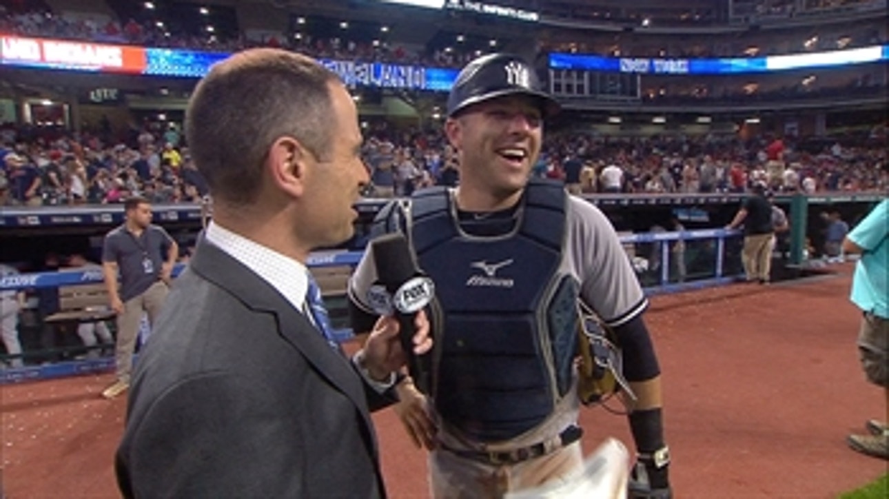 JP Morosi catches up with Austin Romine after New York's 5-4 win over Cleveland