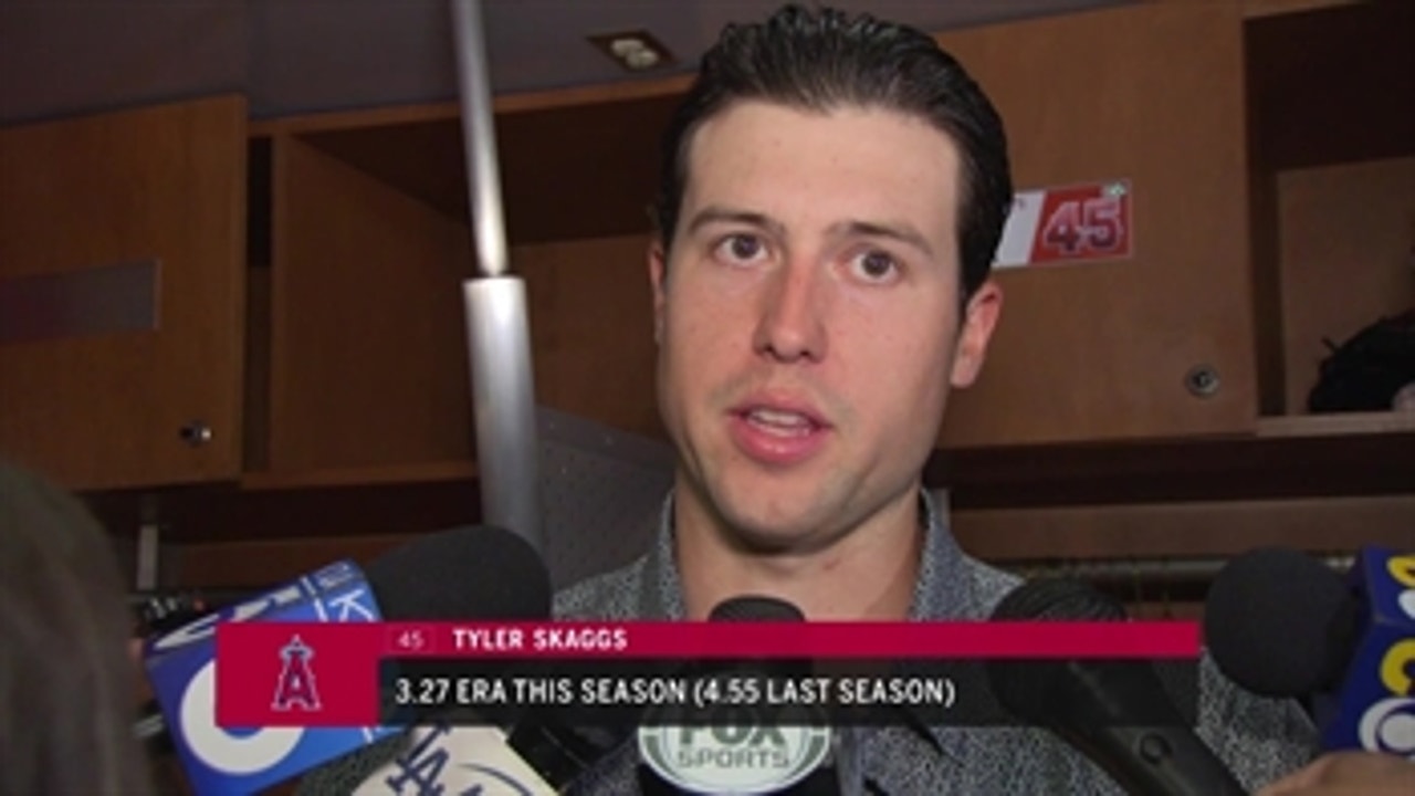 Tyler Skaggs says Angels' starting pitchers want to 'one up' each other