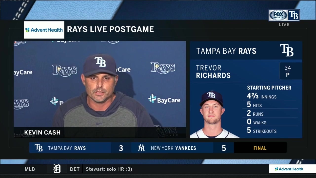 Rays manager Kevin Cash has harsh words for Yankees