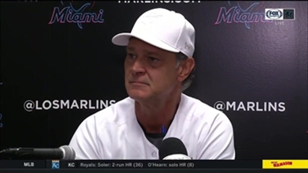 Don Mattingly applauds bullpen for their performance in win over Phillies