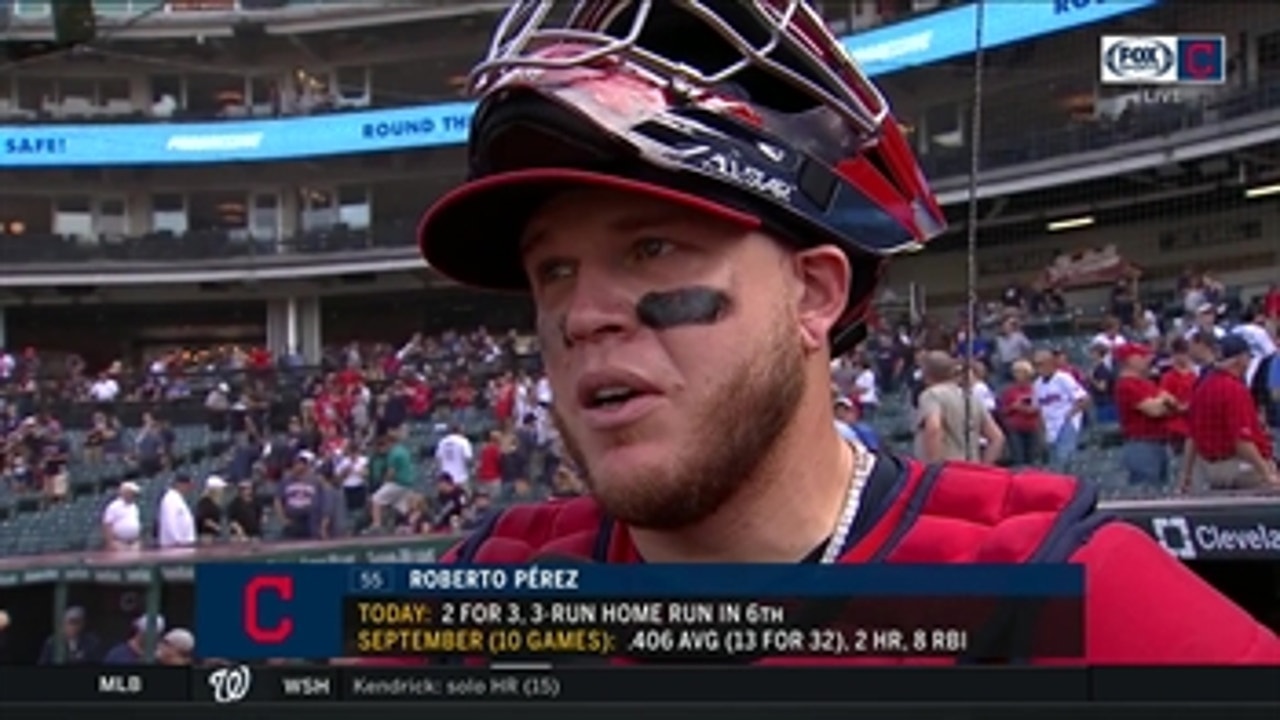 Roberto Perez doesn't let bumps and bruises impact his defense