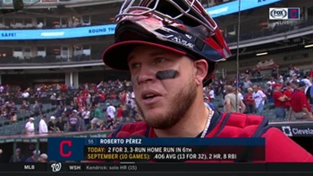 Roberto Perez doesn't let bumps and bruises impact his defense