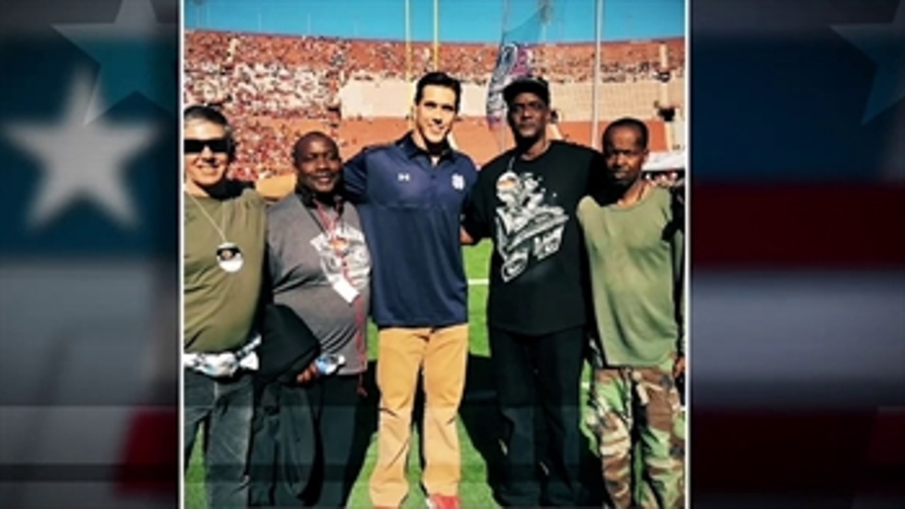 Brady Quinn and his foundation, 3rd and Goal, work to support veterans all year long