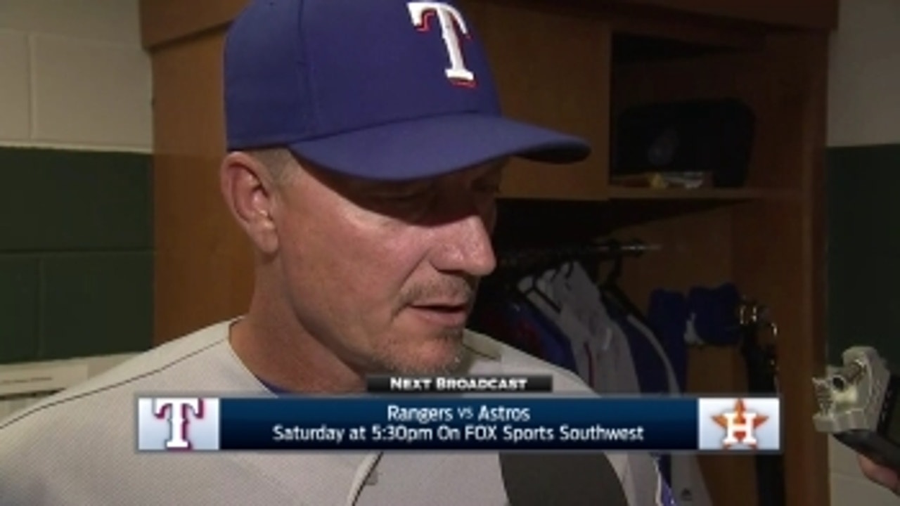 Jeff Banister on struggles of Perez, 5-0 loss to Astros