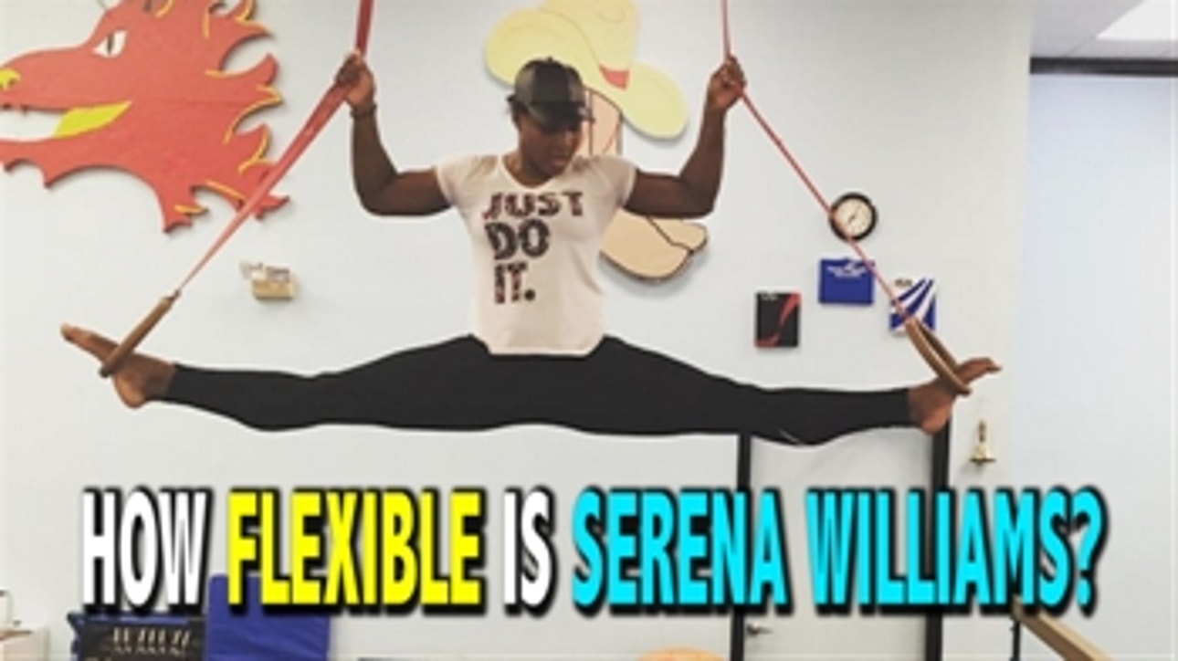 This is how flexible Serena Williams is