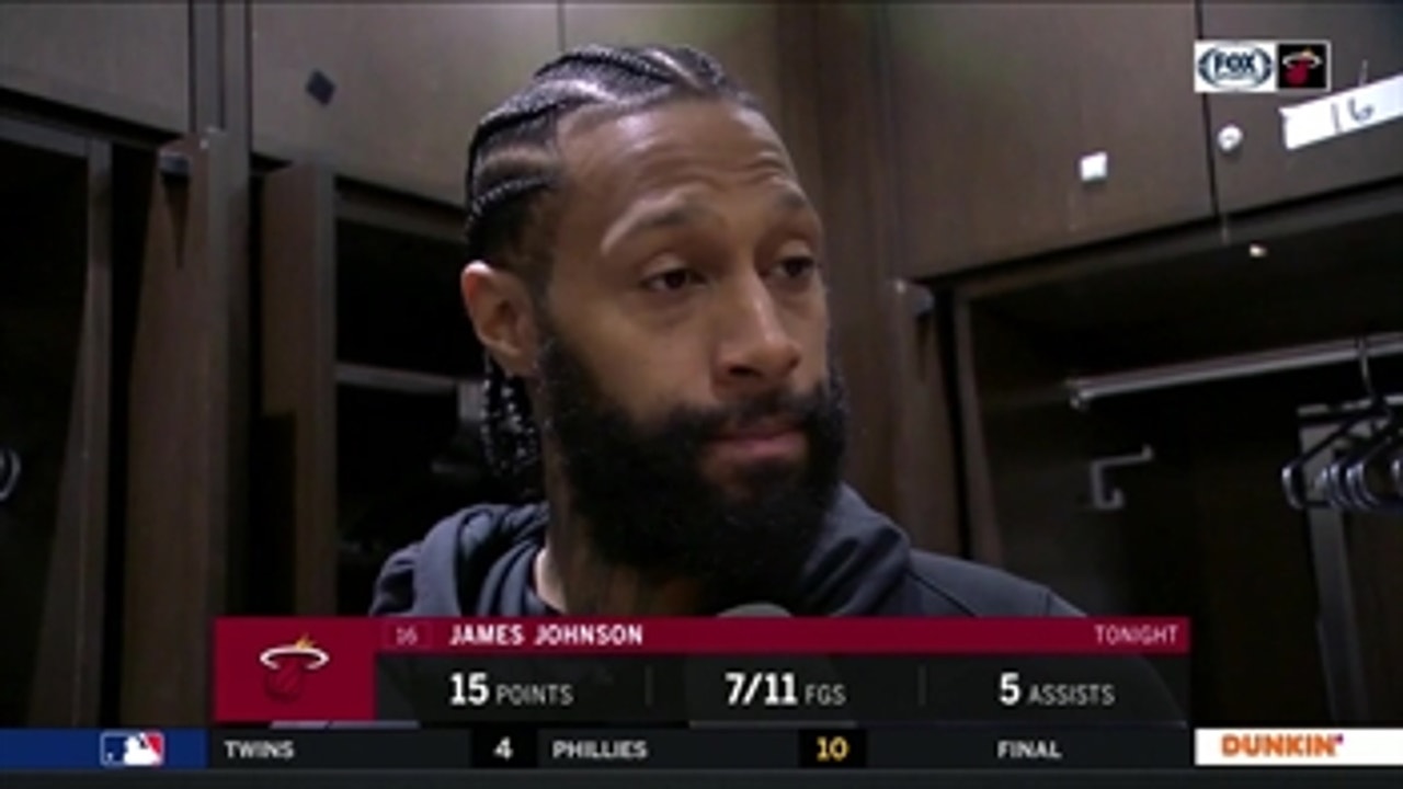 James Johnson assesses Heat's defensive effort after loss in Minnesota