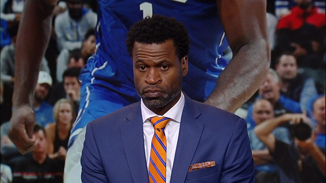 Stephen Jackson reacts after Zion declares for the NBA Draft ' CBB ' FIRST THINGS FIRST
