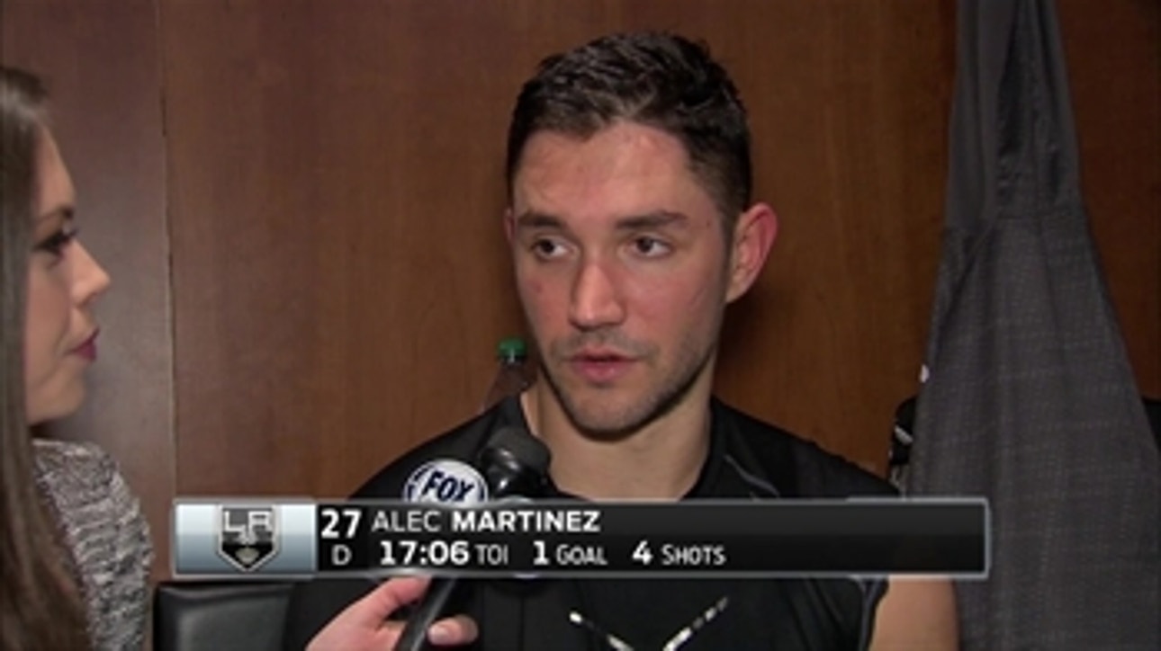 Alec Martinez: We're playing cleaner in our own end