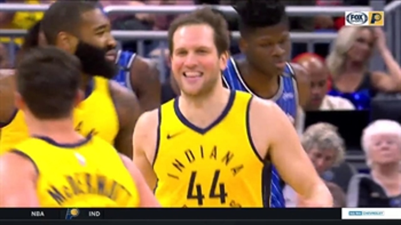 WATCH: Bogdanovic has a dominant first half in Pacers' win over Magic