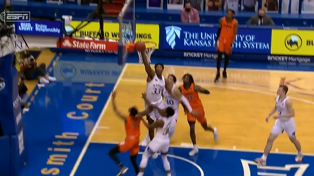 David McCormack registers 23 points, 10 rebounds as Kansas beats No. 23 Oklahoma St., 78-66