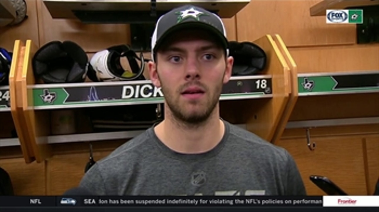 Jason Dickinson on the Stars tough loss to the Oilers
