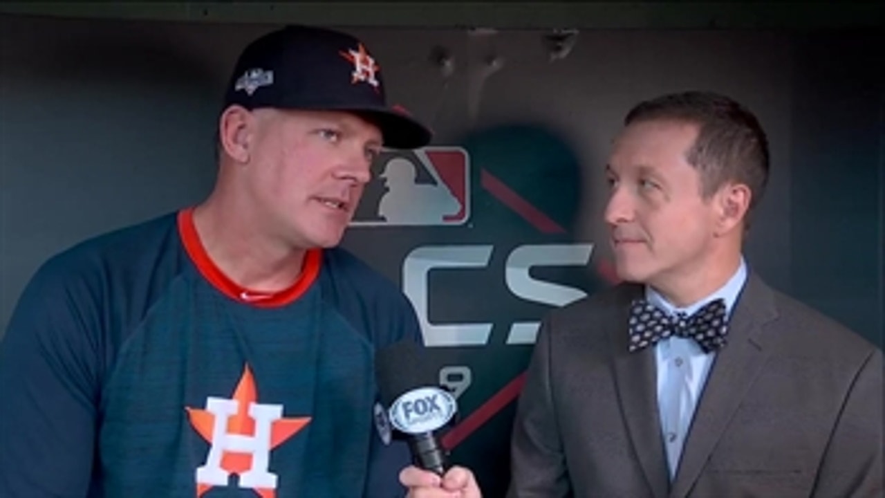 A.J. Hinch explains his plan for his pitchers in ALCS Game 6