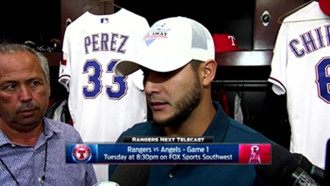 Martin Perez on not allowing a run in win
