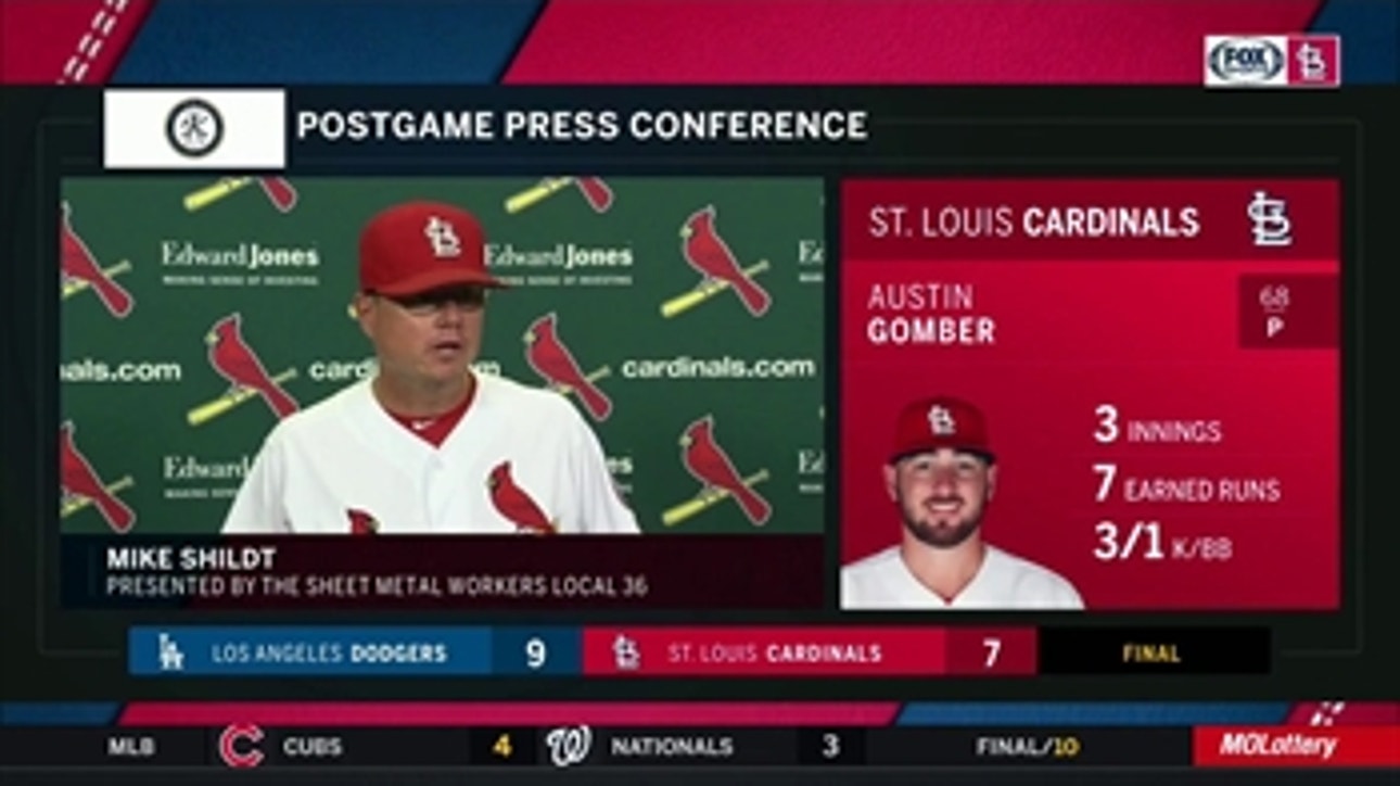 Mike Shildt on Austin Gomber: 'As far as makeup and trust, we believe in him'