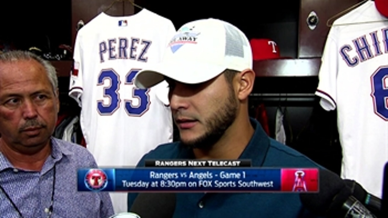 Martin Perez on not allowing a run in win