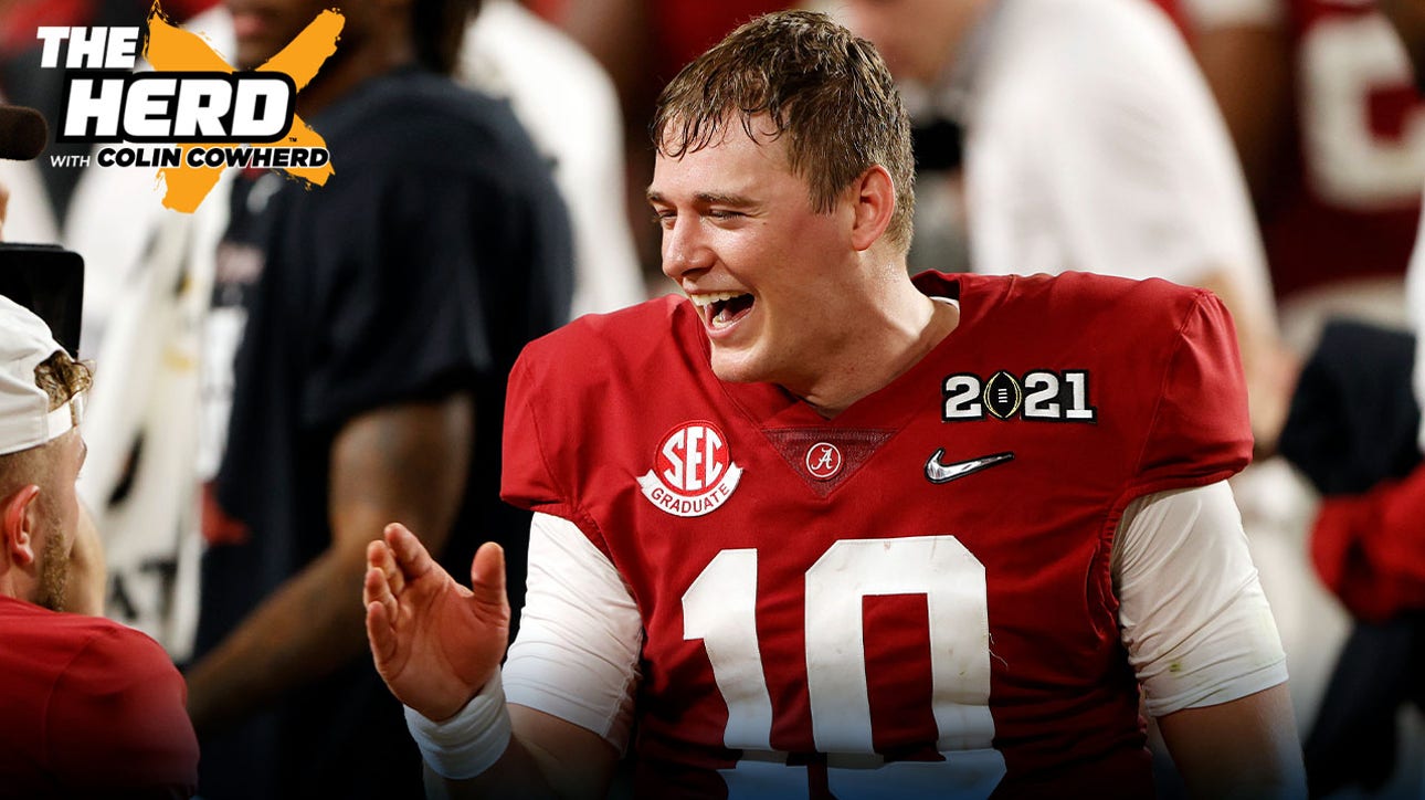 Colin Cowherd on why 49ers are leaning towards Mac Jones: 'Shanahan knows he needs to win now'  | THE HERD