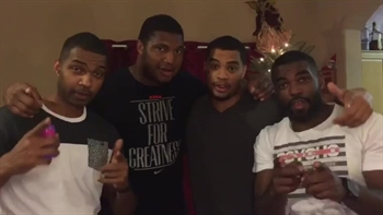 Calais Campbell's family wishes you a Merry Christmas - 'PROcast' #Travelers